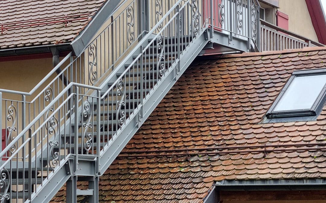 Fabrication d’un escalier en acier avec barreaudage vertical