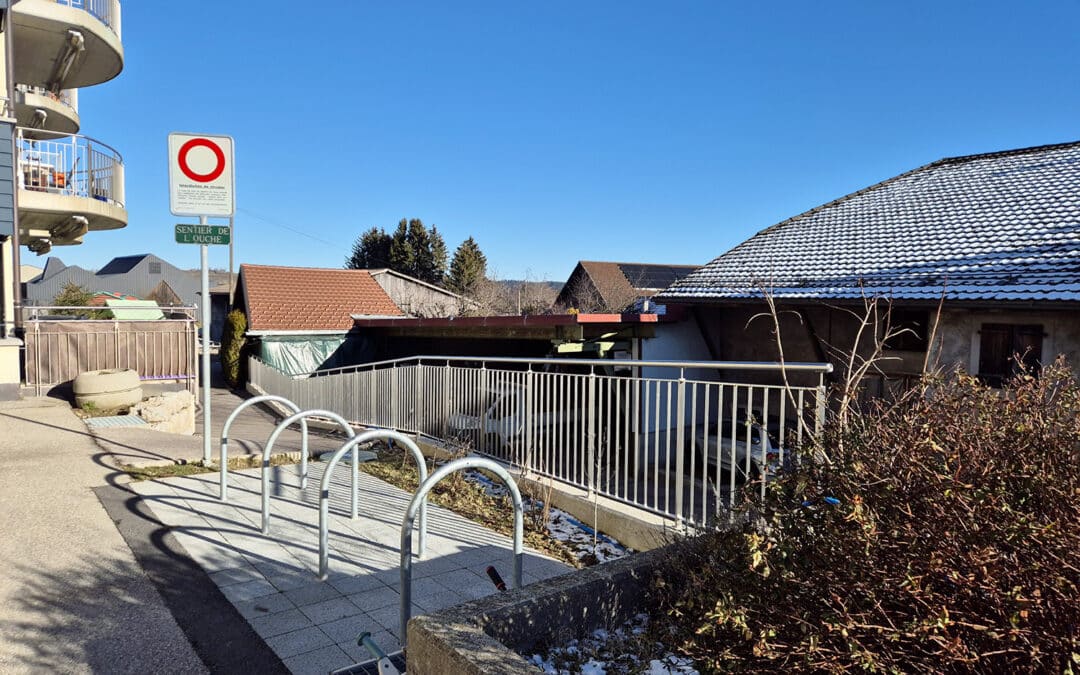 Une barrière inox posée à Le Vaud